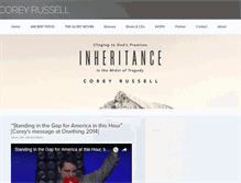 Tablet Screenshot of coreyrussell.org